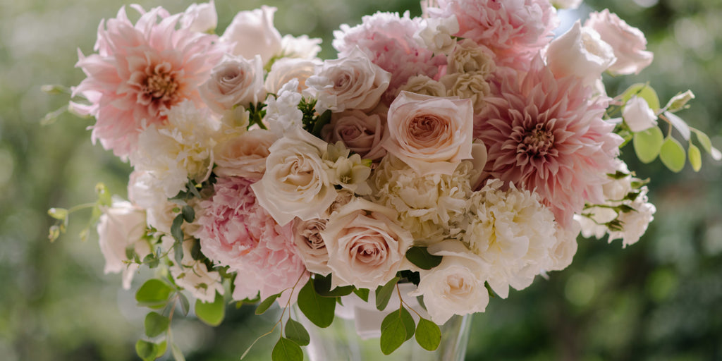 Blush Dahlias & Candelabras