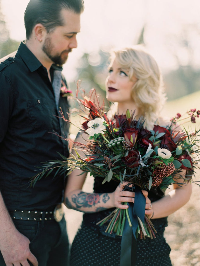 A Dark Romance- Engagement Photo Shoot