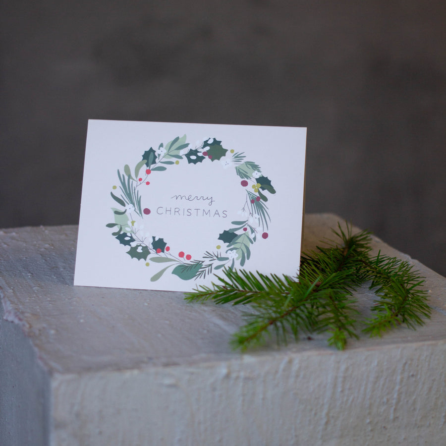 Forest Wreath Holiday Card