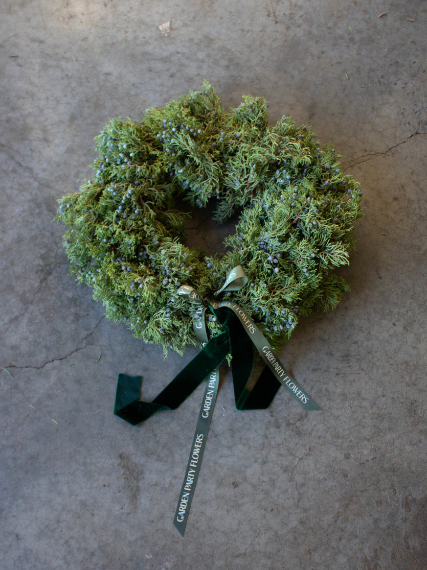 Minimalist Juniper Wreath