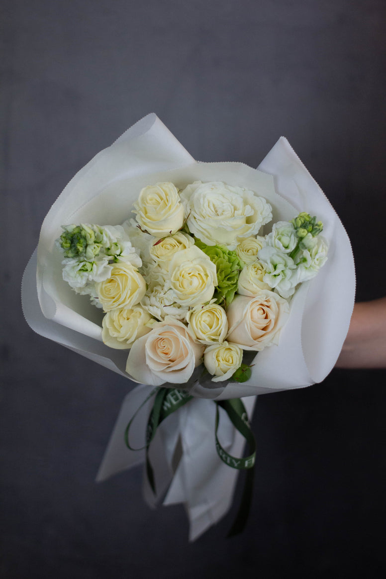 White and Green Designer's Choice Bouquet