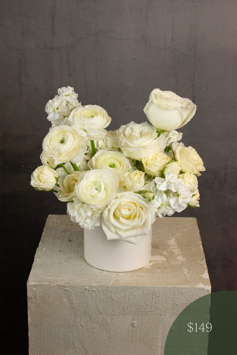 White and Green Designer's Choice Arrangement