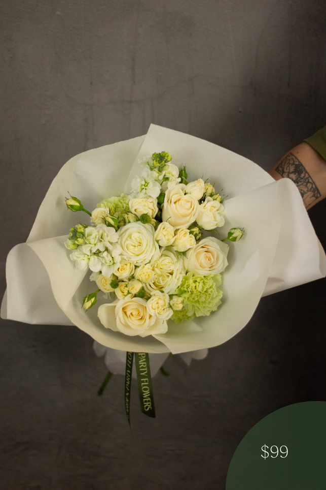 White and Green Designer's Choice Bouquet